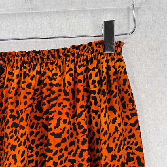 INDAH Gemma Tube Top Womens Small Medium Orange Black Cheetah Animal Print NWT - Picture 9 of 16